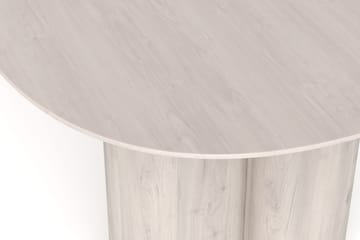 Juno Spisebord Oval 220×100 cm Finér - Hvitlasert eik - Møbler - Bord - Spisebord & kjøkkenbord