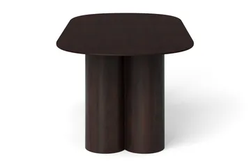 Juno Spisebord Oval 220×100 cm Finér - Røkt eik - Møbler - Bord - Spisebord & kjøkkenbord