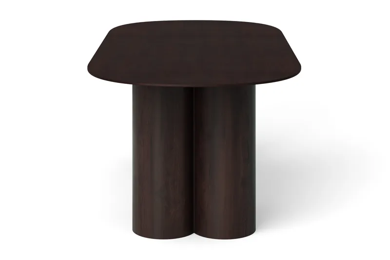 Juno Spisebord Oval 220×100 cm Finér - Røkt eik - Møbler - Bord - Spisebord & kjøkkenbord