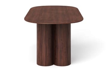 Juno Spisebord Oval 220×100 cm Finér - Valnøtt - Møbler - Bord - Spisebord & kjøkkenbord