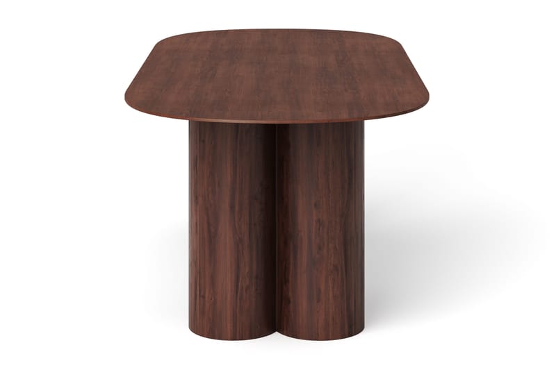 Juno Spisebord Oval 220×100 cm Finér - Valnøtt - Møbler - Bord - Spisebord & kjøkkenbord