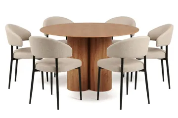 Beige/Svart - Brun