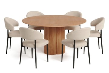 Beige/Svart - Brun