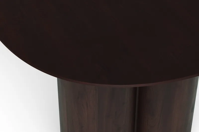 Juno Stort Ovalt Spisebord 220x100 cm med Tre- og Røkt Eik-utseende - Mørkebrun - Møbler - Bord - Spisebord & kjøkkenbord