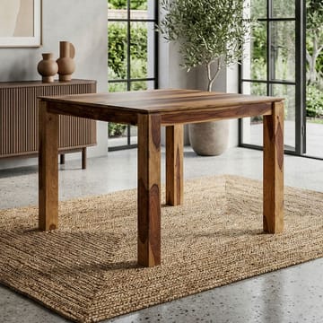 Jununa spisebord 80 cm - Varm brun med naturlig åremønster - Møbler - Bord - Spisebord & kjøkkenbord