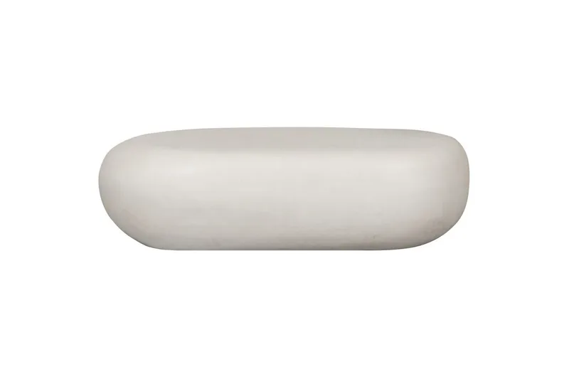 Kaffebord Pebble - Hvit, 28x100x43 cm - Møbler - Bord - Sofabord & salongbord