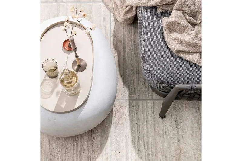 Kaffebord Pebble - Hvit, 31x65x49 cm - Møbler - Bord - Sofabord & salongbord