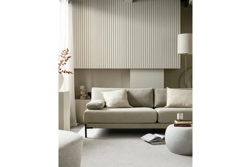 Kaffebord Pebble - Hvit, 35x50x50 cm - Møbler - Bord - Sofabord & salongbord