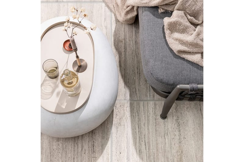 Kaffebord Pebble - Hvit, 31x65x49 cm - Møbler - Bord - Sofabord & salongbord