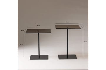 Kaffebordsett Challur Svart / Bronzie - Svart / Bronzie - Møbler - Bord - Sofabord & salongbord