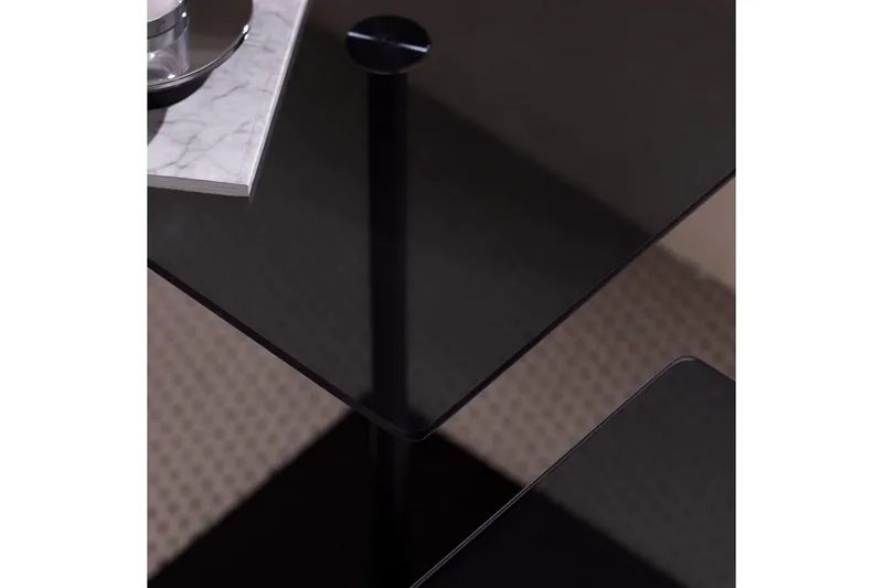 Kaffebordsett Challur Svart / Fume - Svart - Møbler - Bord - Sofabord & salongbord