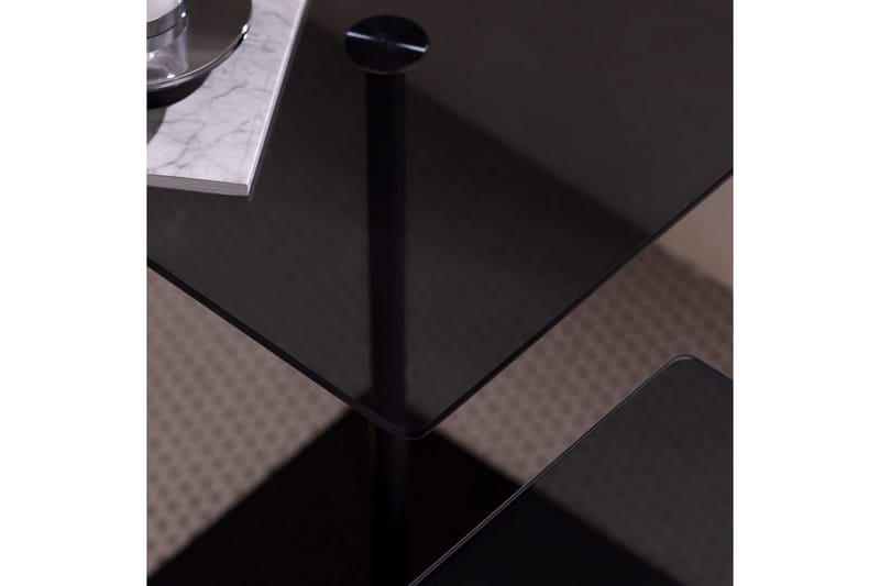 Kaffebordsett Challur Svart / Fume - Svart - Møbler - Bord - Sofabord & salongbord