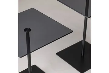 Kaffebordsett Challur Svart / Fume - Svart - Møbler - Bord - Sofabord & salongbord