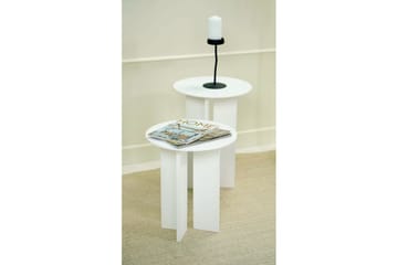 Kaffebordsett Glenure Hvit - Hvit - Møbler - Bord - Sofabord & salongbord