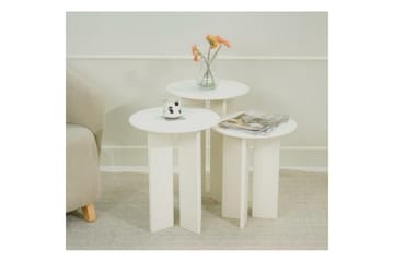 Kaffebordsett Glenure Krem - Krem - Møbler - Bord - Sofabord & salongbord