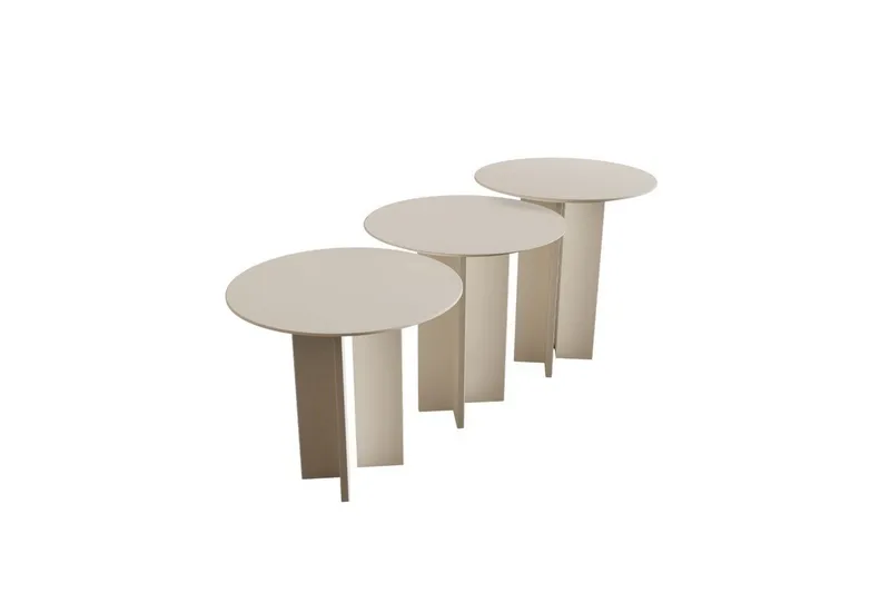 Kaffebordsett Glenure Krem, Krem