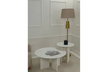 Kaffebordsett Glenure Krem - Krem - Møbler - Bord - Sofabord & salongbord