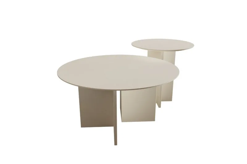 Kaffebordsett Glenure Krem, Krem