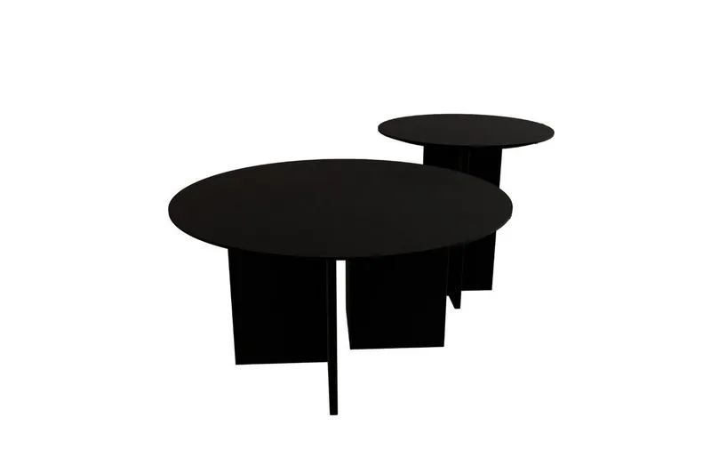 Kaffebordsett Glenure Svart, Svart