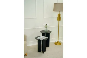 Kaffebordsett Glenure Svart - Svart - Møbler - Bord - Sofabord & salongbord