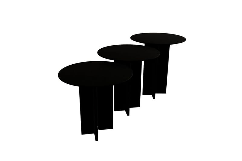 Kaffebordsett Glenure Svart, Svart