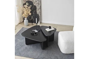 Kaffebordsett Jewa Sett Svart - Svart - Møbler - Bord - Sofabord & salongbord