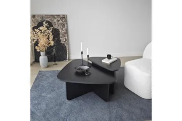 Kaffebordsett Jewa Sett Svart - Svart - Møbler - Bord - Sofabord & salongbord