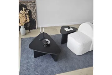 Kaffebordsett Jewa Sett Svart - Svart - Møbler - Bord - Sofabord & salongbord