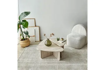 Kaffebordsett Jewa Sett Travertin - Travertin - Møbler - Bord - Sofabord & salongbord