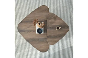 Kaffebordsett Jewa Sett Valnøtt - Valnøtt - Møbler - Bord - Sofabord & salongbord
