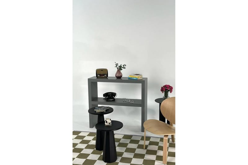 Kaffebordsett Miu Dobbel Svart - Svart - Møbler - Bord - Sofabord & salongbord