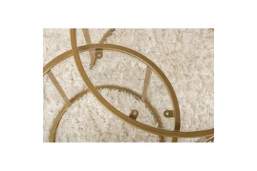 Kaffebordsett Naruram Gull - Gull - Møbler - Bord - Sofabord & salongbord