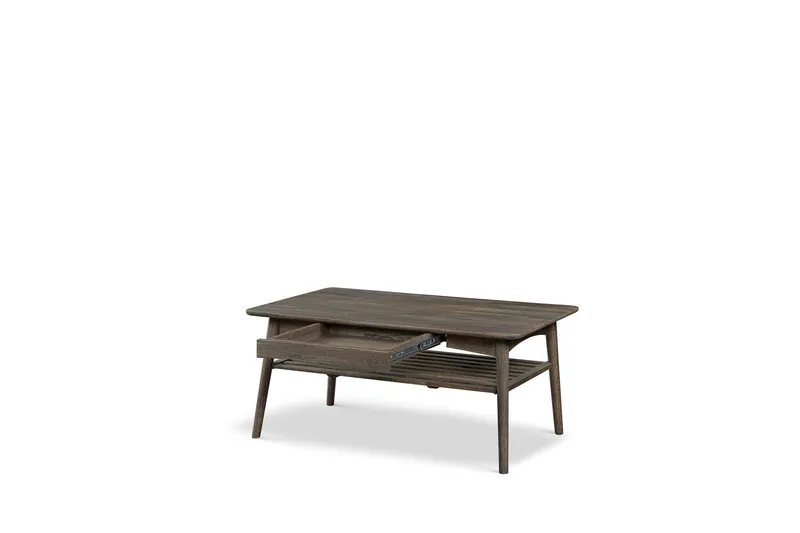 Kalix Sofabord 120x60 cm i heltre, Mørk brun