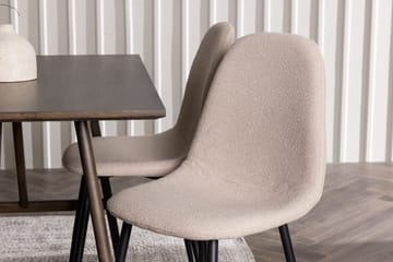 Kaseidon spisebord 120x80 cm med 4 Polar spisestoler - Møbler - Bord - Spisegruppe