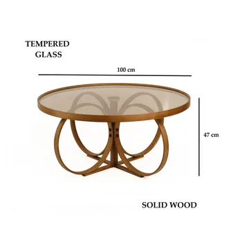 Kashiwa Sofabord 100 cm - Mørkebrun - Møbler - Bord - Sofabord & salongbord