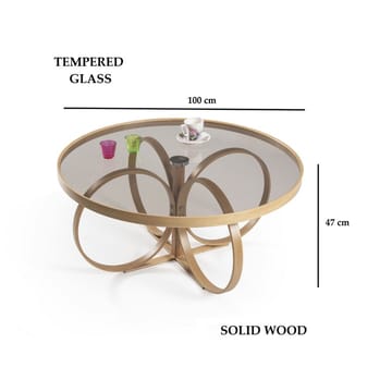 Kashiwa Sofabord 100 cm - Natur - Møbler - Bord - Sofabord & salongbord