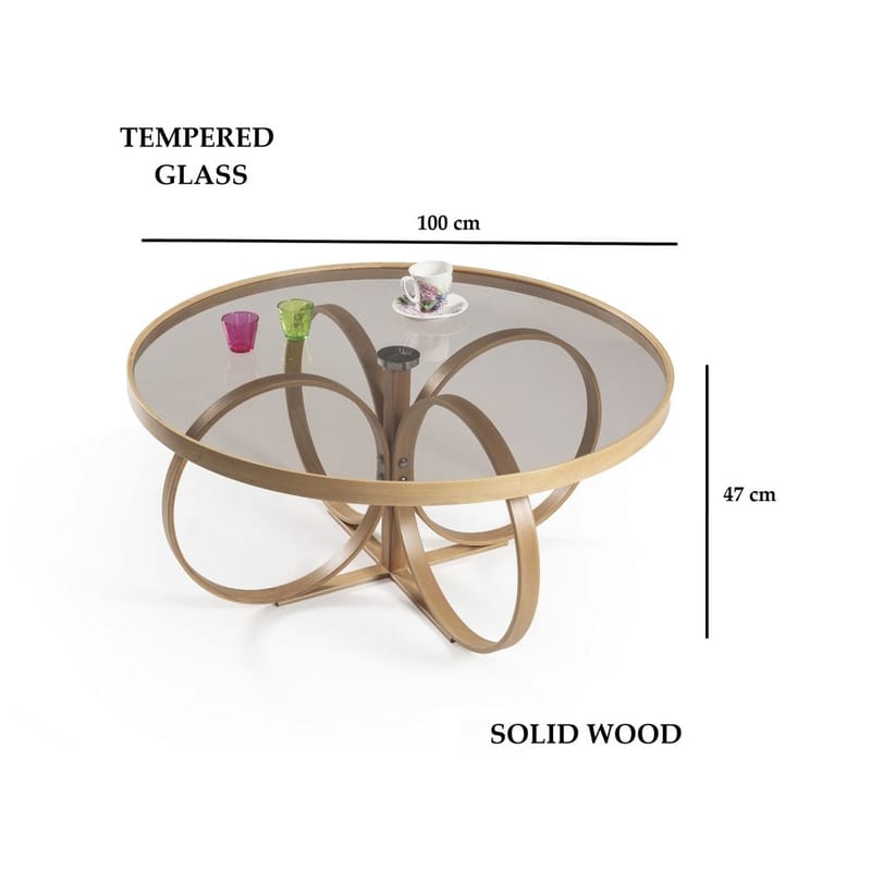 Kashiwa Sofabord 100 cm - Natur - Møbler - Bord - Sofabord & salongbord