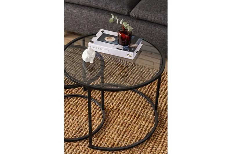 Kashiwa Stuebord 60 cm - Sort - Møbler - Bord - Sofabord & salongbord