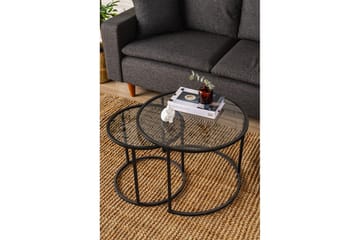 Kashiwa Stuebord 60 cm - Sort - Møbler - Bord - Sofabord & salongbord