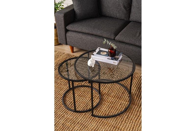 Kashiwa Stuebord 60 cm - Sort - Møbler - Bord - Sofabord & salongbord