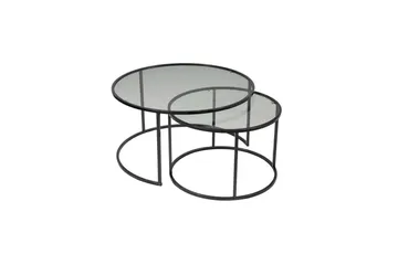 Kashiwa Stuebord 80 cm - Sort - Møbler - Bord - Sofabord & salongbord