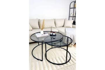 Kashiwa Stuebord 80 cm - Sort - Møbler - Bord - Sofabord & salongbord