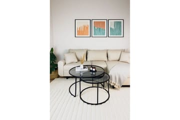 Kashiwa Stuebord 80 cm - Sort - Møbler - Bord - Sofabord & salongbord