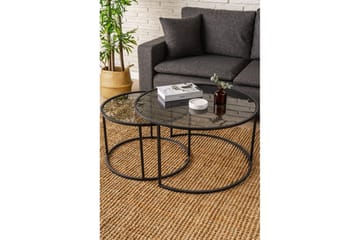 Kashiwa Stuebord 80 cm - Sort - Møbler - Bord - Sofabord & salongbord