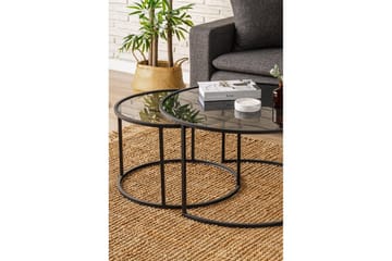 Kashiwa Stuebord 80 cm - Sort - Møbler - Bord - Sofabord & salongbord