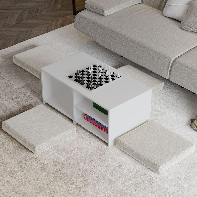 Kavon Sofabordsett 90x44,1x45 cm - Hvit - Møbler - Bord - Sofabord & salongbord