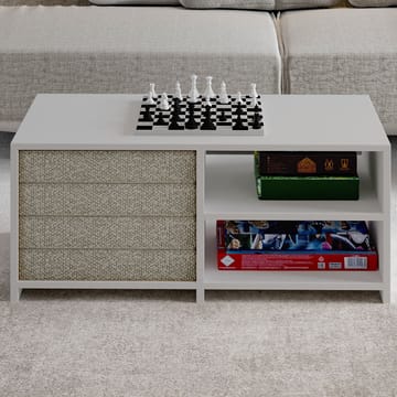 Kavon Sofabordsett 90x44,1x45 cm - Hvit - Møbler - Bord - Sofabord & salongbord