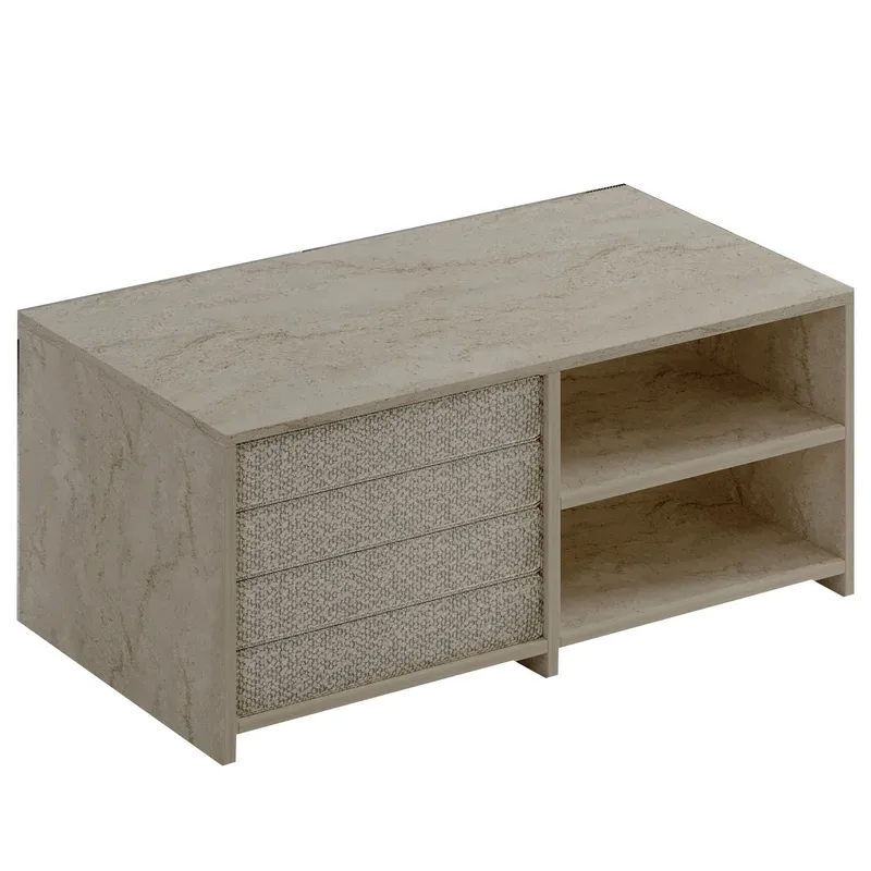 Kavon Sofabordsett 90x44,1x45 cm, Travertin
