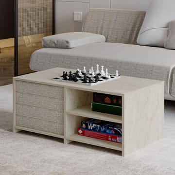 Kavon Sofabordsett 90x44,1x45 cm - Travertin - Møbler - Bord - Sofabord & salongbord