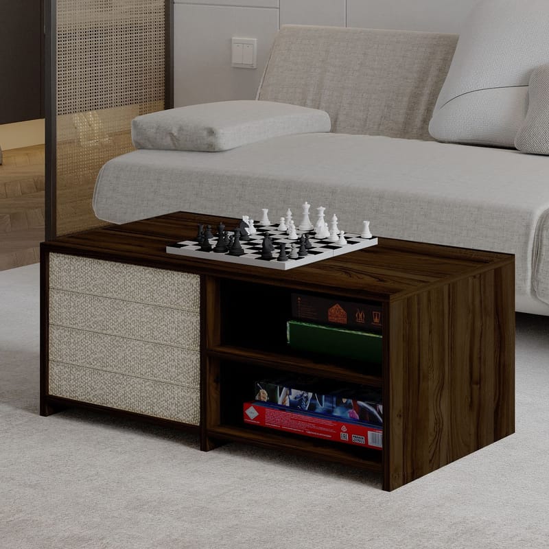 Kavon Sofabordsett 90x44,1x45 cm - Valnøtt - Møbler - Bord - Sofabord & salongbord